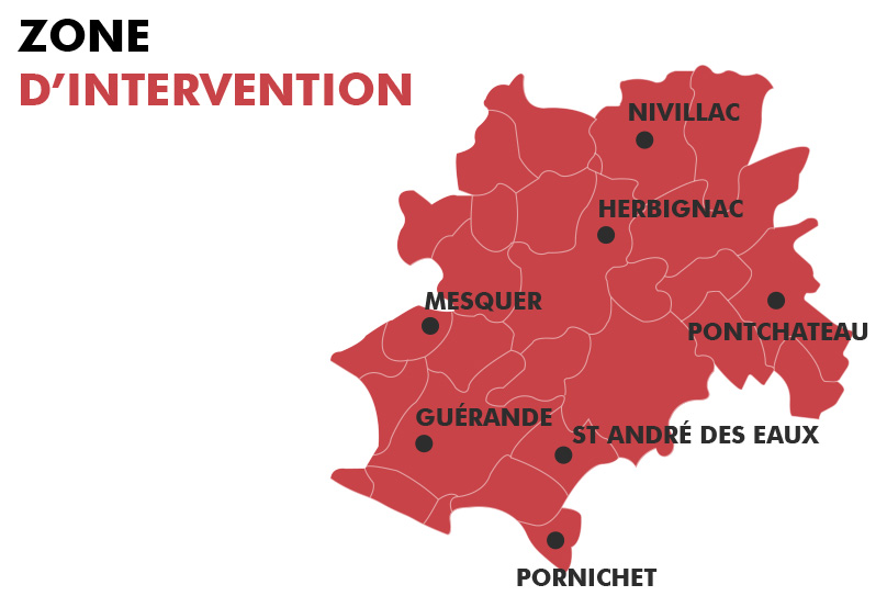 Zone d’intervention éducation canine PG éducateur 44